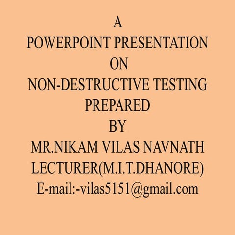 VILAS NIKAM-NONDESTRUCTIVE TESTING