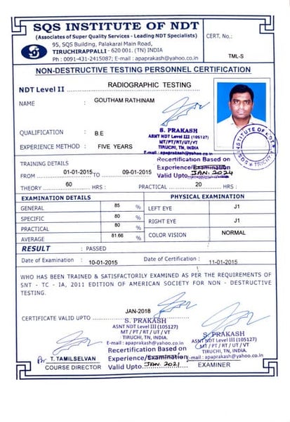 NDT Level II MPT NDT Level II MPT