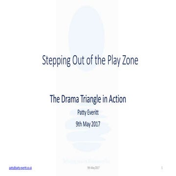 Stepping out of the play zone, 9 May 2017