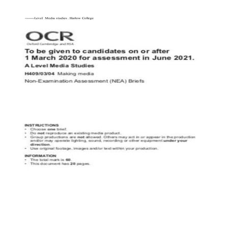 Nea brief alevel media2020 (1)