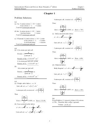 (Neamen)solution manual for semiconductor physics and devices 3ed