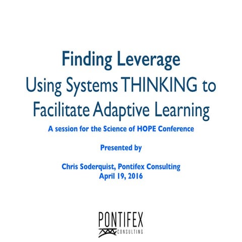 Finding Leverage with System Dynamics