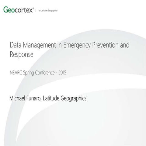 Data Management in Emergency Prevention and Response | PPT