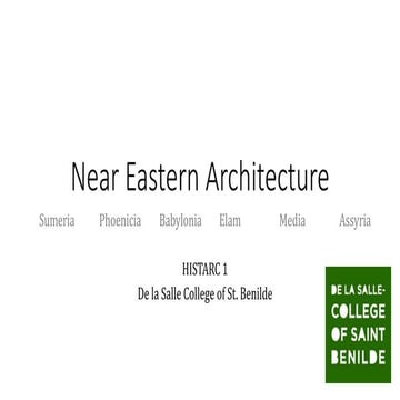 HISTORY: Mesopotamian Architecture