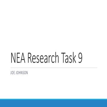Nea research task 9