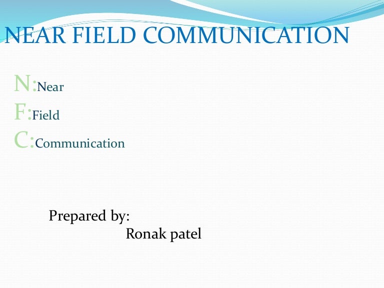 Near field communication(NFC)