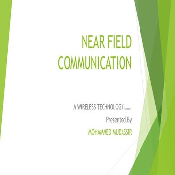 Near Field Communication by Mohammed Mudassir