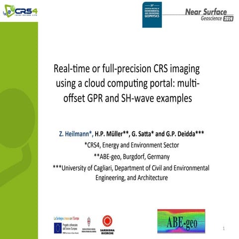 Near Surface Geoscience Conference 2014, Athens - Real-­time or full­‐precisi...