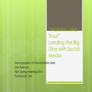 NEA Spring 2014 - Demographics of S...