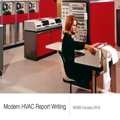 Modern HVAC Report Writing