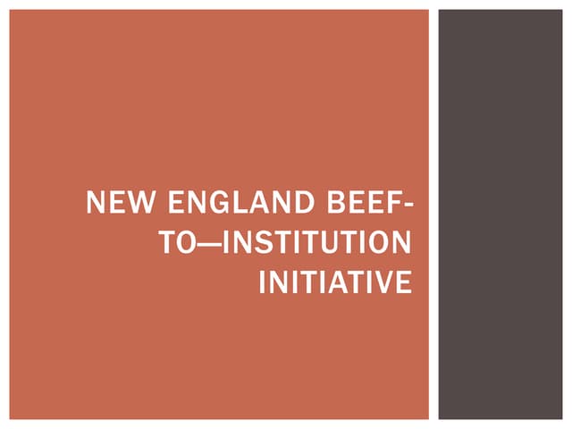 Protein Puzzle Short Course - New England Beef-to-Institution Initiative
