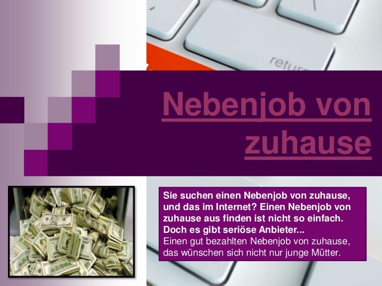 Nebenjob von zuhause