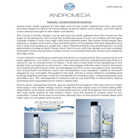 Andromeda pitch script | DOCX