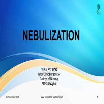 Nebulization