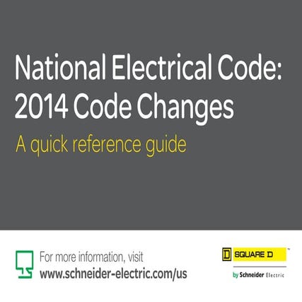 National Electrical Code: 2014 Code Changes