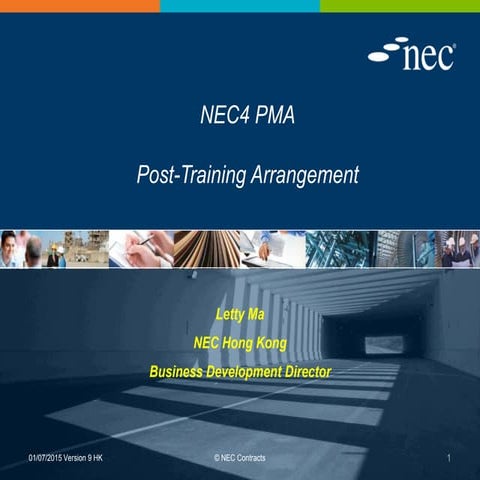 NEC4 Project Manager Accreditation Post-training Arrangement