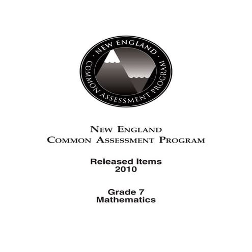 NECAP 2010 - Released - 7th Grade Math
