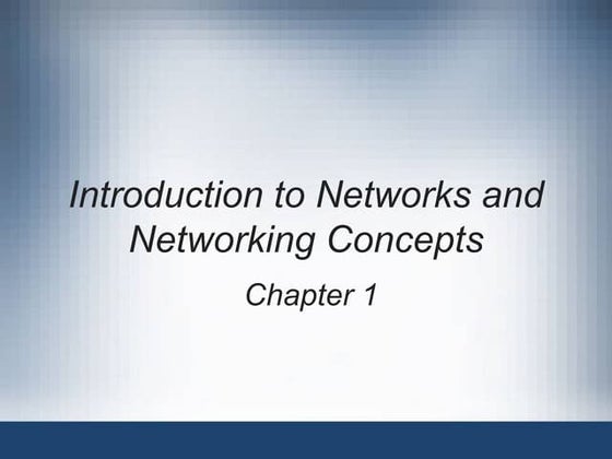 Introduction to Computer Network | PPT