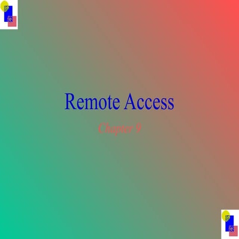 Remote Access | PPT