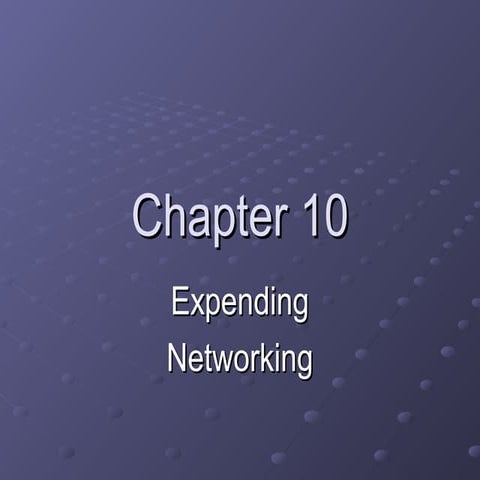Expending Networking