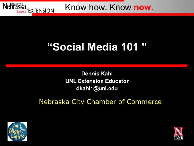 Ne City Soc Media 101