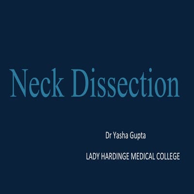 Neck dissection