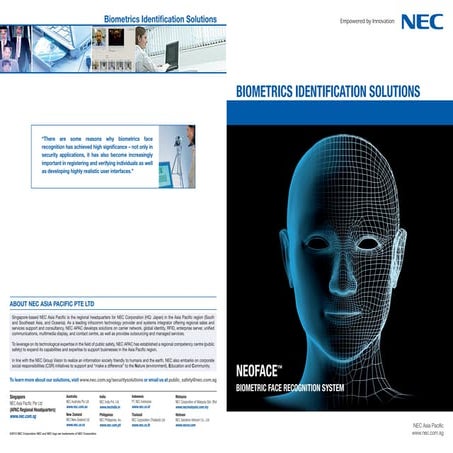 NEC NEOFACE- Biometric Face Recognition System
