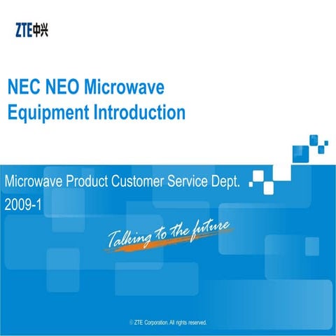 Nec neo microwave equipment introduction