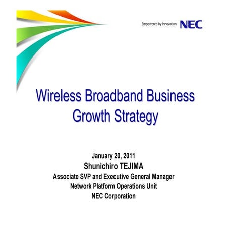 Nec presentation   wireless backhaul