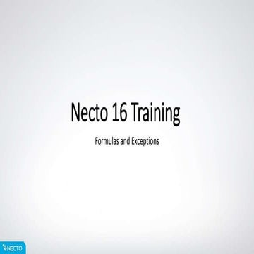 Necto 16 training 15   formulas and exceptions