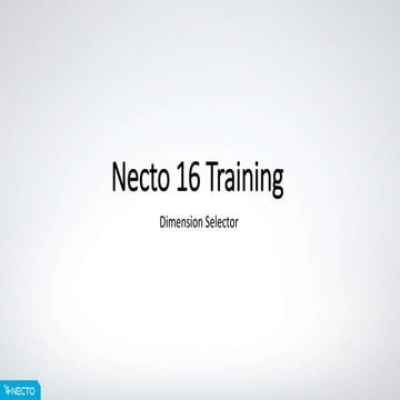Necto 16 training 5   dimension selector
