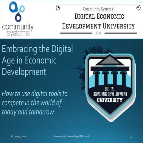 Embracing the Digital Age in Economic Development