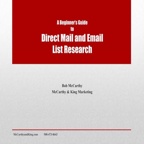 Nedma   mailing list presentation