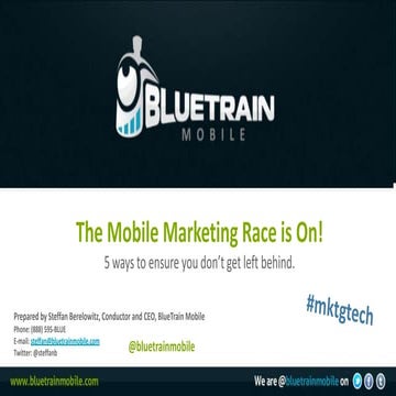 The Mobile Marketing Race is On!