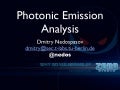 Nedospasov   photonic emission analysis