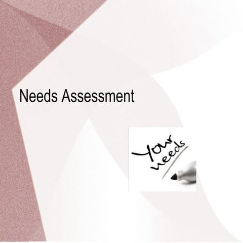 Needs assesment