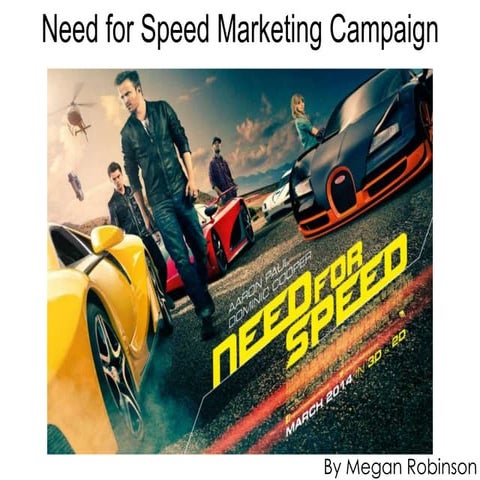 Need For Speed Marketing Campaign | PPTX