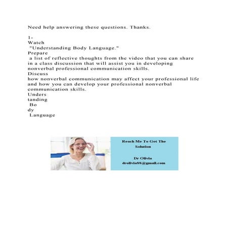Need help answering these questions. Thanks.1-Watch Underst.docx