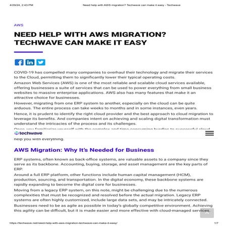 Need help with AWS migration_ Techwave can make it easy - Techwave.pdf