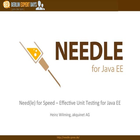 Need(le) for Speed - Effective Unit Testing for Java EE | PDF ...