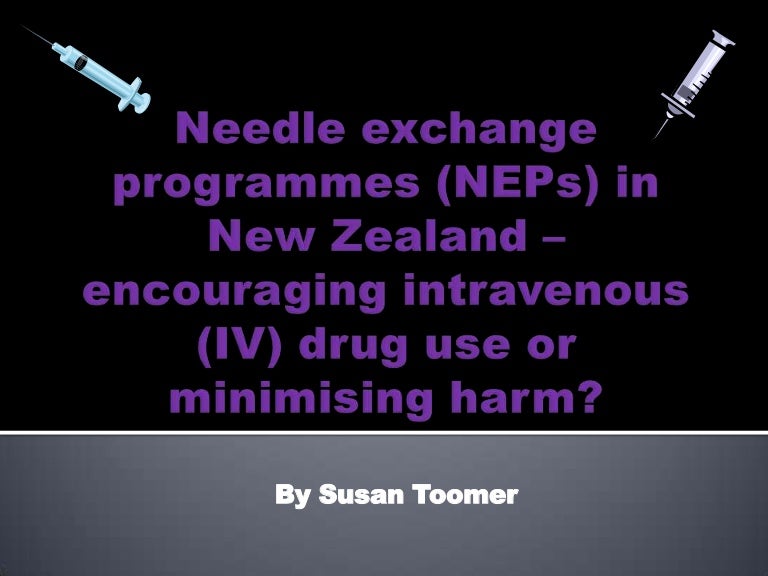 Needle exchange programmes oral presentation