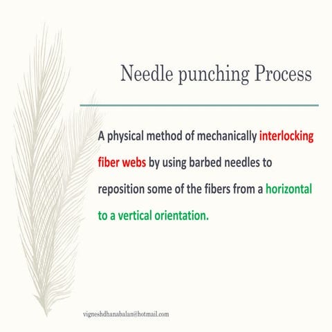Needle punching nonwovens | PDF