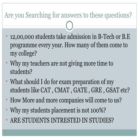 Need of college and student(1)