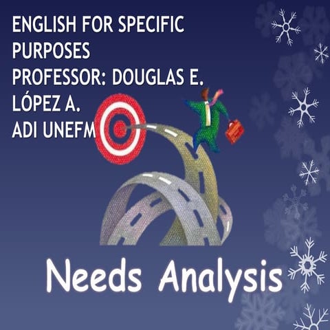 Needs analysis (ESP Course) 