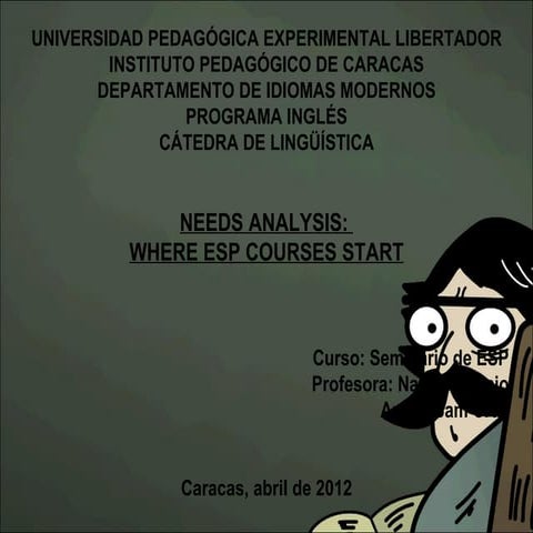 Needs analysis stare-dad