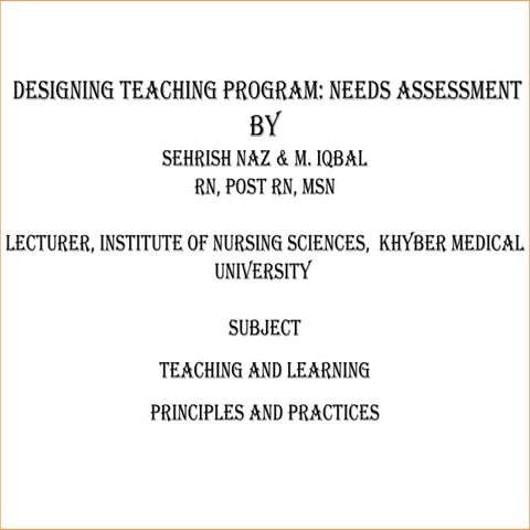 Needs assesmentnznsnsnsnsnsbsbsijxnsjjdnsnsne