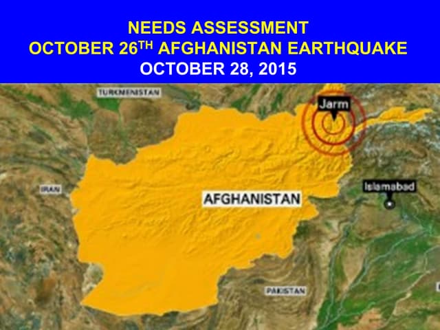 October 2015 Earthquake in Afghanis...