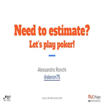 Need to estimate? Let's play poker!