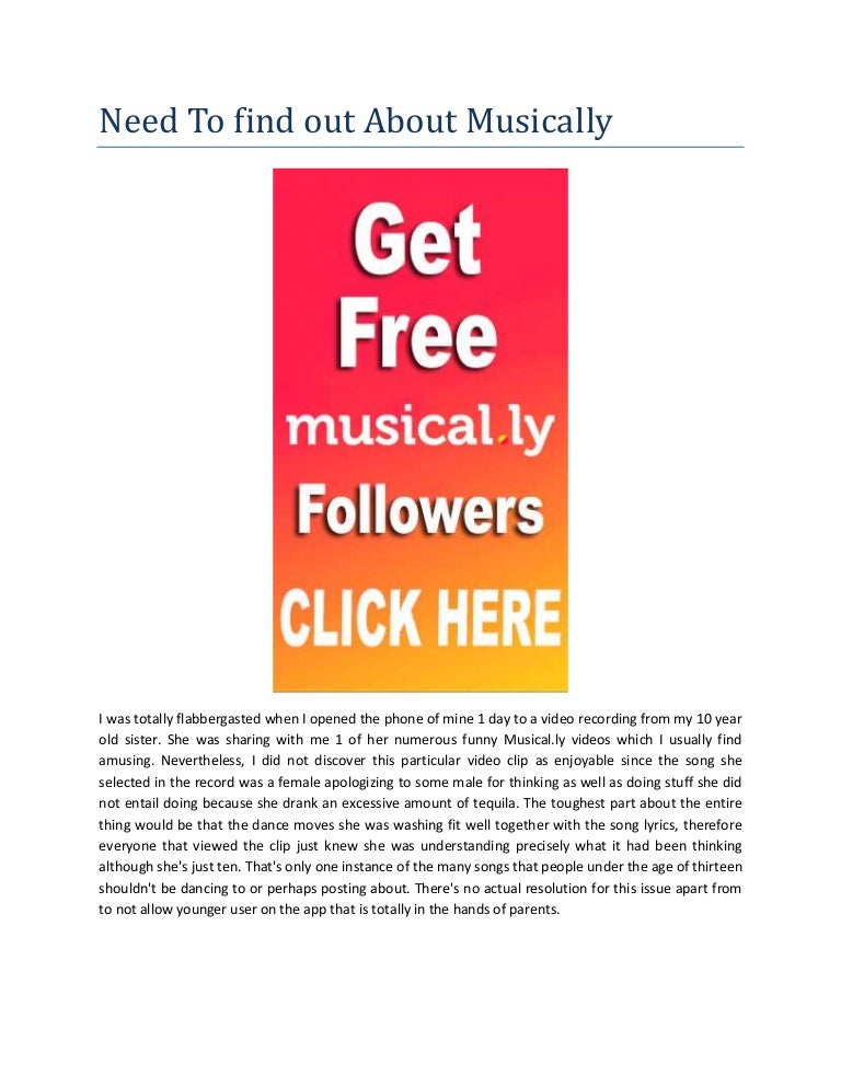Free Musically Followers Up To 20k Musically Followers Free
