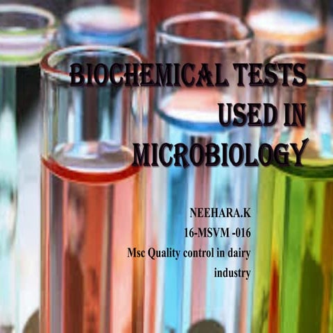 BIOCHEMICAL TESTS